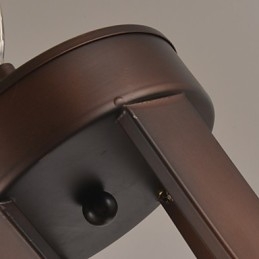 Lampadario retrò classico tradizionale in metallo dipinto
