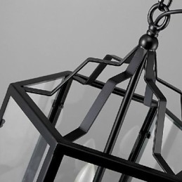 Lampada a sospensione lanterna vintage classica country mini in metallo dipinto