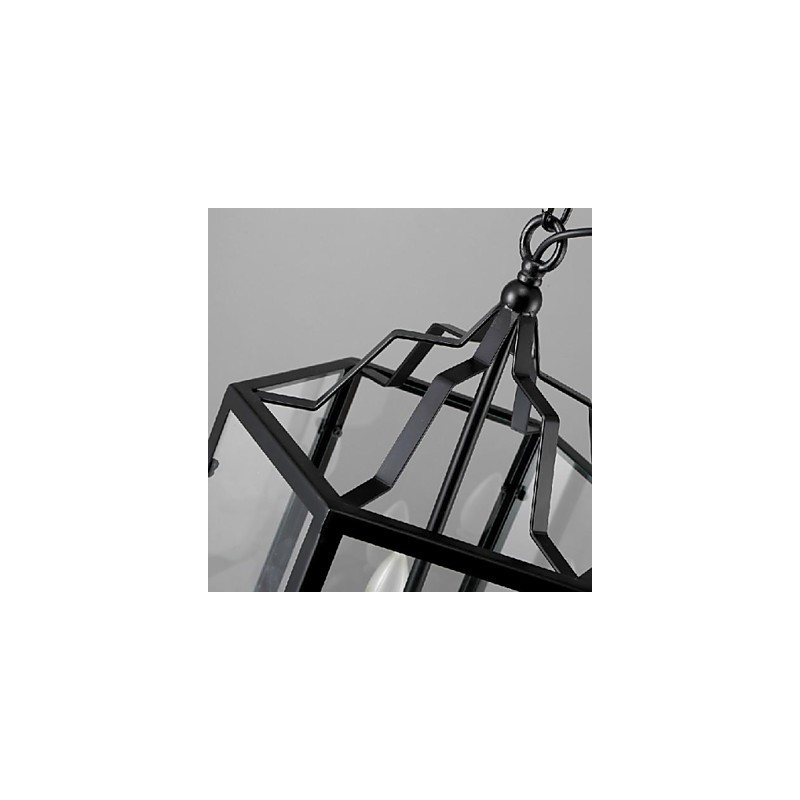 Lampada a sospensione lanterna vintage classica country mini in metallo dipinto