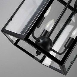 Lampada a sospensione lanterna vintage classica country mini in metallo dipinto