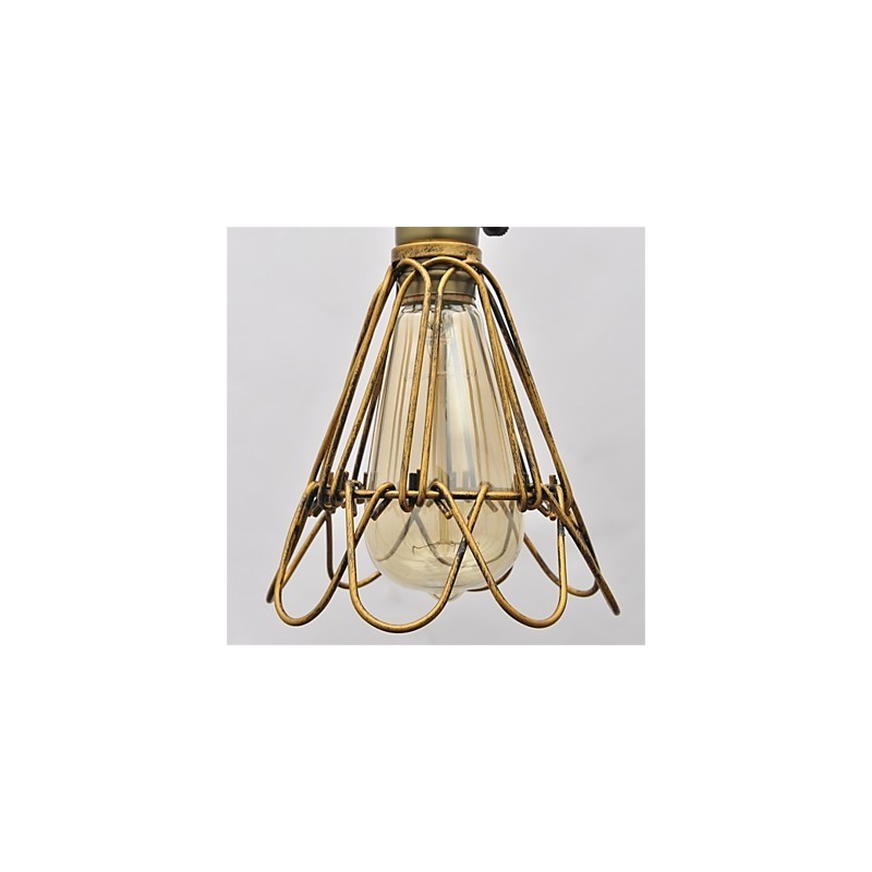 Lampadario a sospensione in ferro stile country americano vintage, 1 luce