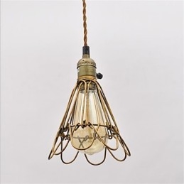 Lampadario a sospensione in ferro stile country americano vintage, 1 luce