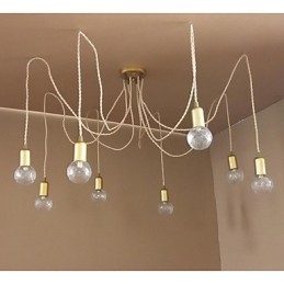 Lampada a sospensione classica rustica retrò in vetro dipinto stile lanterna, globo, tamburo