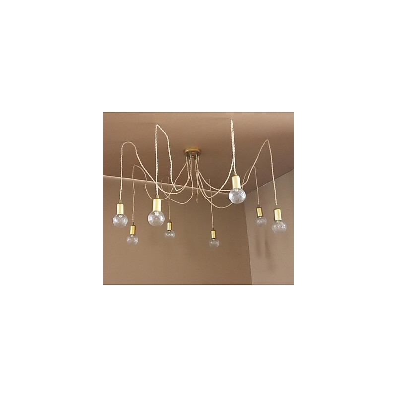 Lampada a sospensione classica rustica retrò in vetro dipinto stile lanterna, globo, tamburo