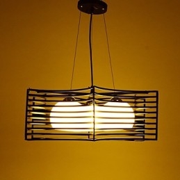 Lampada a sospensione retrò in metallo, 3 luci, catena regolabile, 550 mm