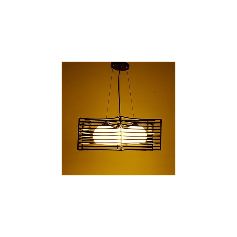 Lampada a sospensione retrò in metallo, 3 luci, catena regolabile, 550 mm