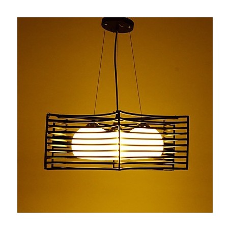 Lampada a sospensione retrò in metallo, 3 luci, catena regolabile, 550 mm