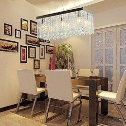 Lampadario moderno contemporaneo in cristallo