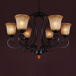 Lampadario classico tradizionale dipinto in stile candela