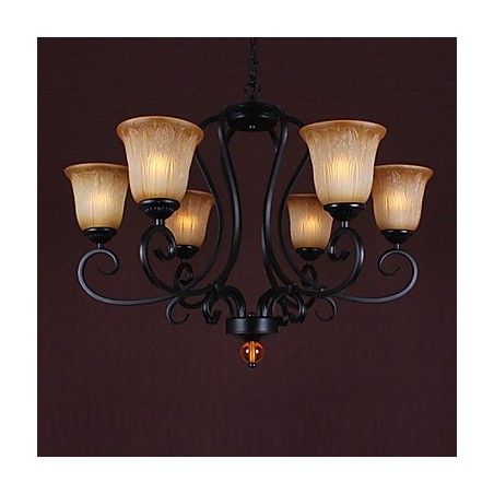Lampadario classico tradizionale dipinto in stile candela