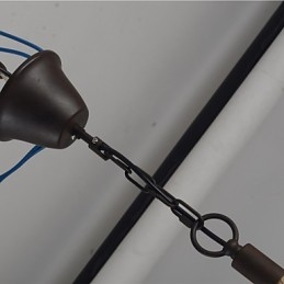Lampada a sospensione rustica vintage retrò in metallo