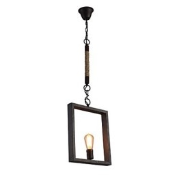 Lampada a sospensione rustica vintage retrò in metallo