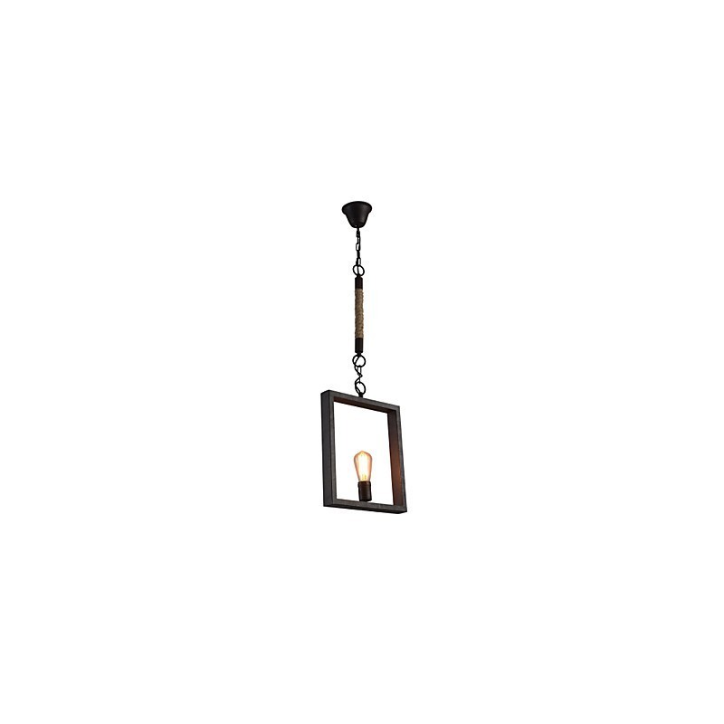 Lampada a sospensione rustica vintage retrò in metallo