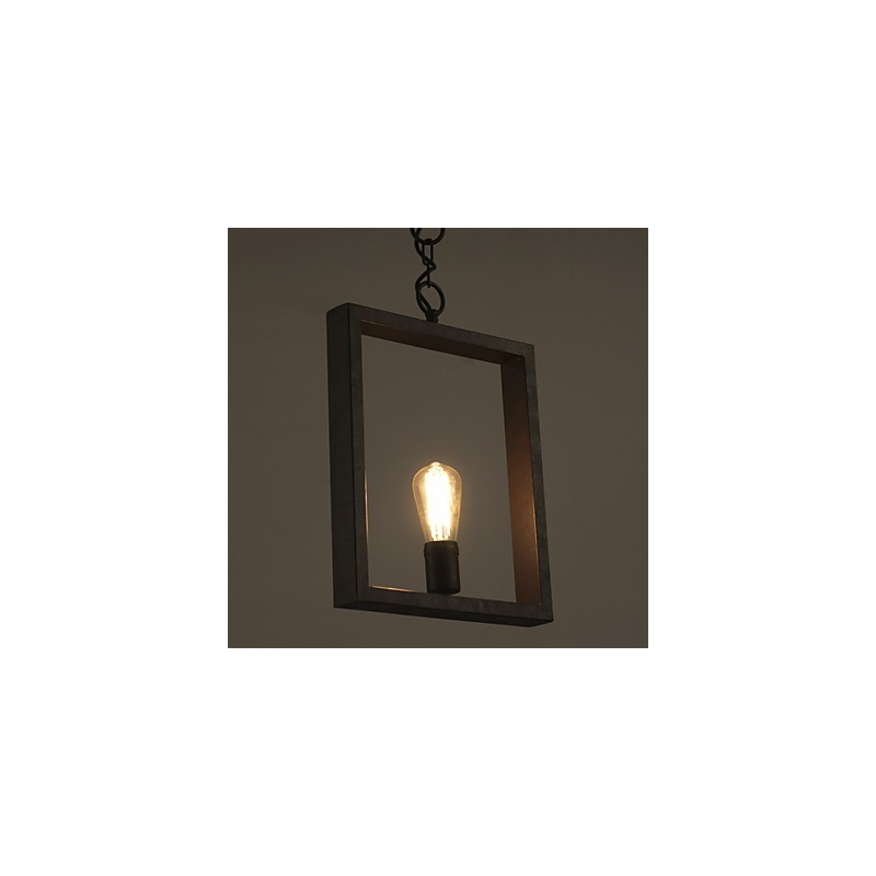 Lampada a sospensione rustica vintage retrò in metallo