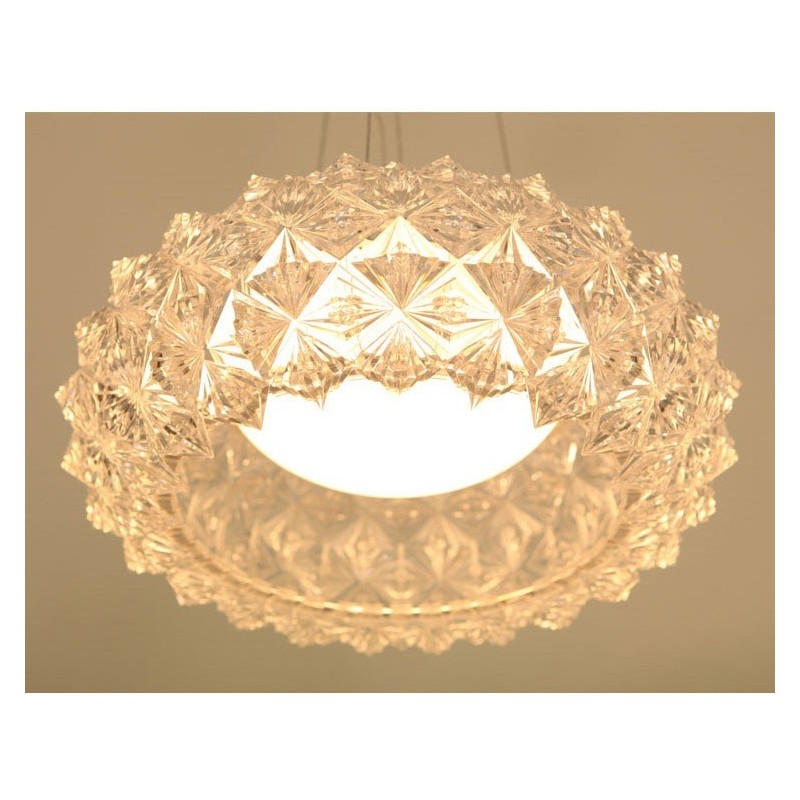 Lampadario a sospensione trasparente 3 luci E26/E27 50 cm