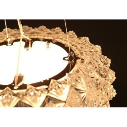 Lampadario a sospensione trasparente 3 luci E26/E27 50 cm