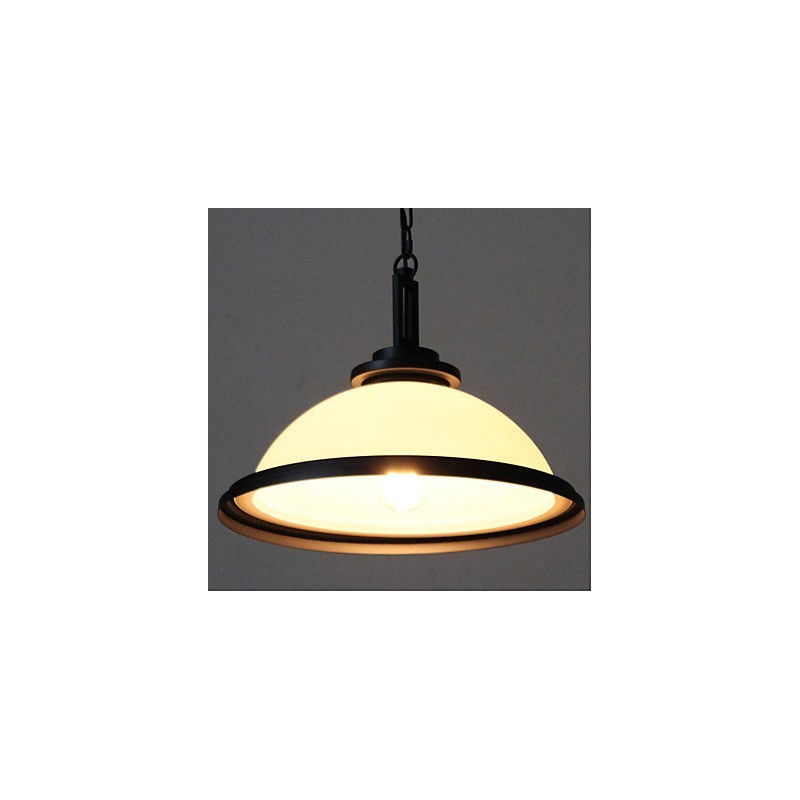 Lampada a sospensione Rustic Lodge in metallo verniciato nero