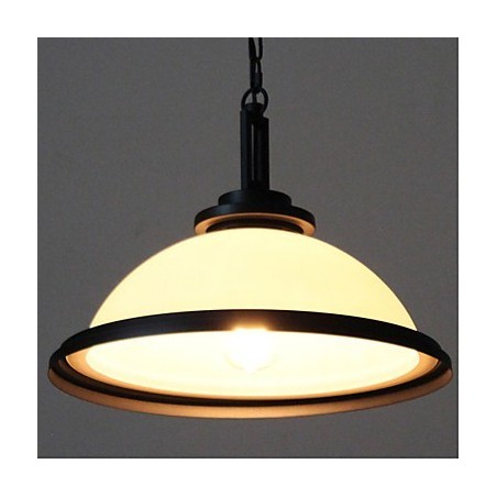 Lampada a sospensione Rustic Lodge in metallo verniciato nero