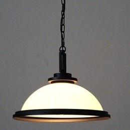 Lampada a sospensione Rustic Lodge in metallo verniciato nero