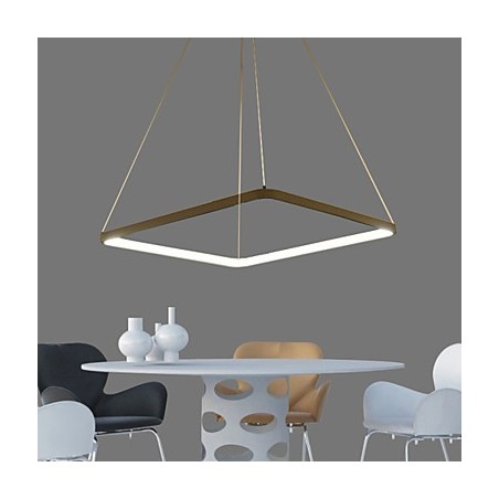 Lampada a sospensione LED moderna bianca in metallo e acrilico 80 cm