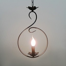 Lampada a sospensione mini stile country bronzo