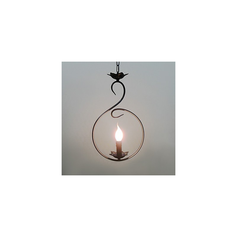 Lampada a sospensione mini stile country bronzo