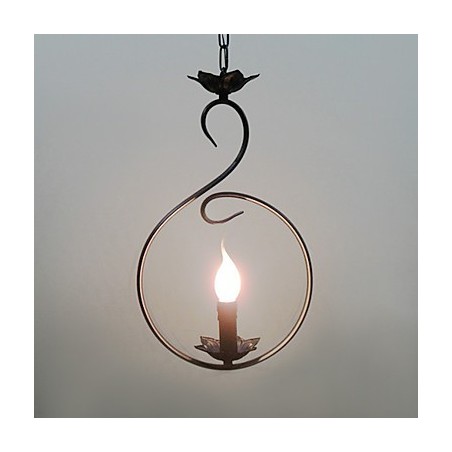Lampada a sospensione mini stile country bronzo