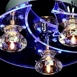 Lampadario moderno in cristallo Living 3 luci