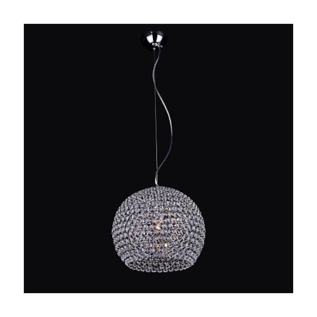 Lampadario a sospensione in metallo cromato stile mini lanterna