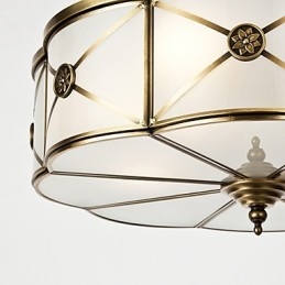 Lampada a sospensione moderna in rame con design decorativo, 4 lampadine E26/E27
