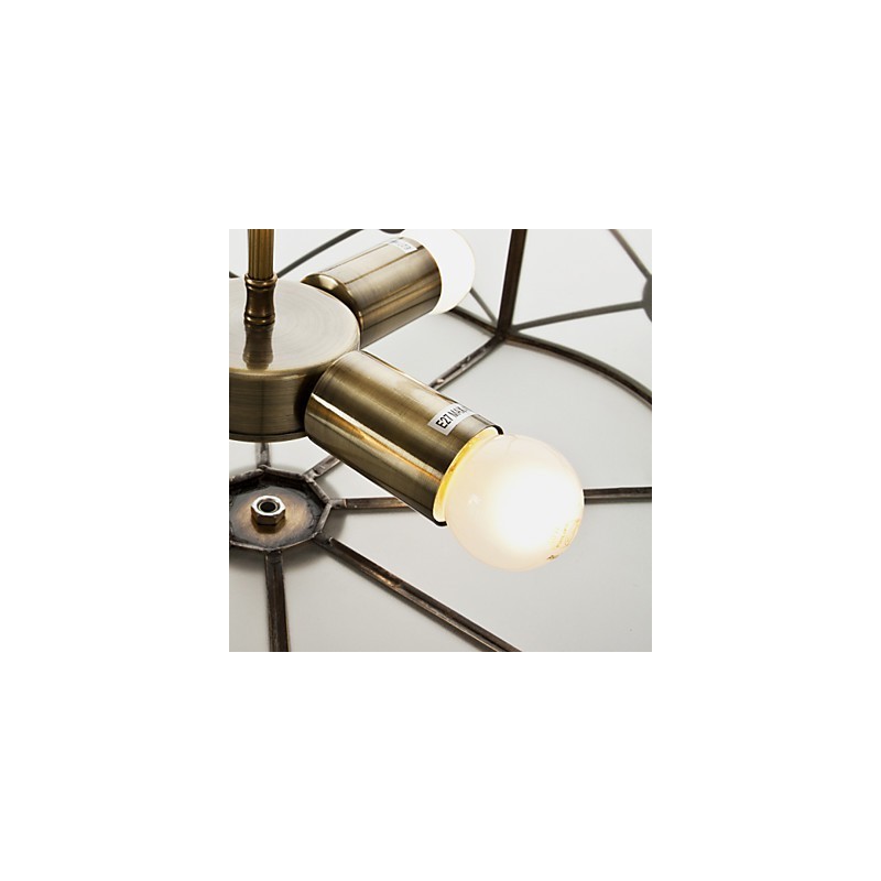 Lampada a sospensione moderna in rame con design decorativo, 4 lampadine E26/E27