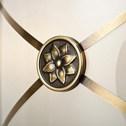 Lampada a sospensione moderna in rame con design decorativo, 4 lampadine E26/E27