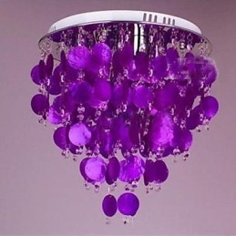 Lampada a sospensione da soffitto in conchiglia calda