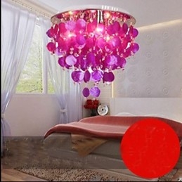 Lampada a sospensione da soffitto in conchiglia calda