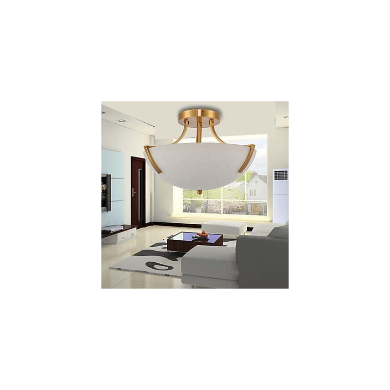 Lampada a sospensione rustica Lodge vintage mini in metallo dipinto, 3 luci E26/E27