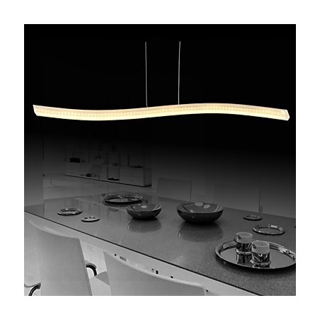Lampada a sospensione LED moderna contemporanea cromata