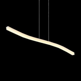 Lampada a sospensione LED moderna contemporanea cromata