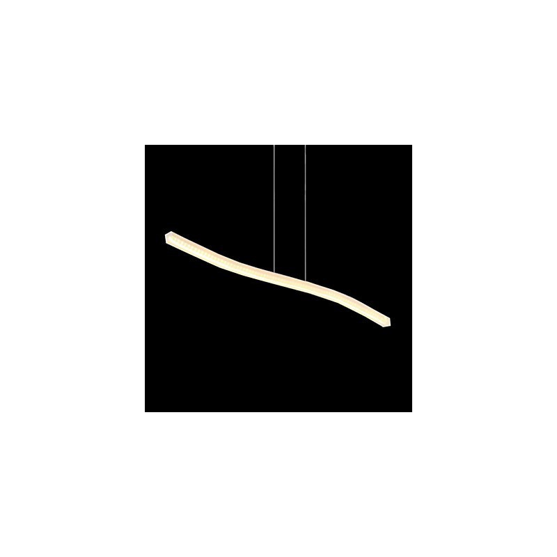 Lampada a sospensione LED moderna contemporanea cromata
