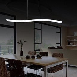 Lampada a sospensione LED moderna contemporanea cromata