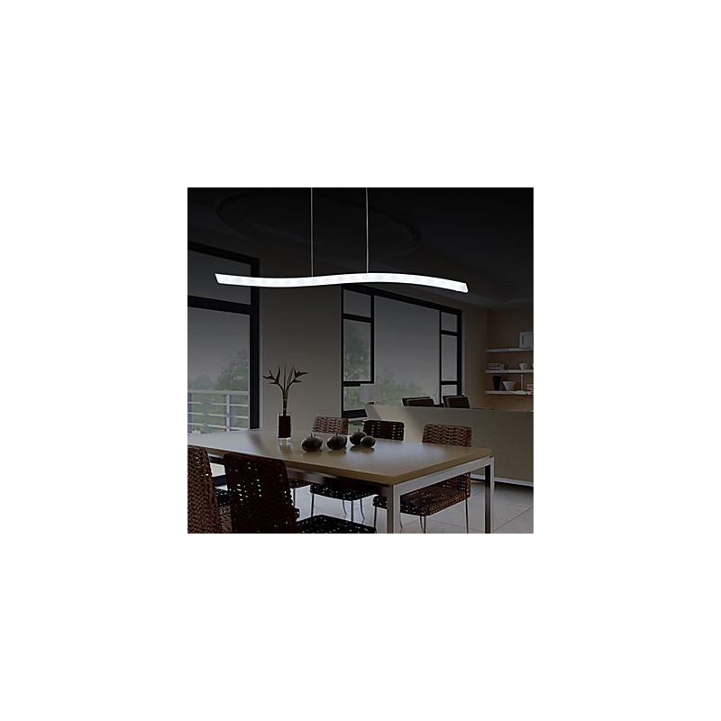 Lampada a sospensione LED moderna contemporanea cromata