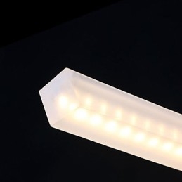 Lampada a sospensione LED moderna contemporanea cromata