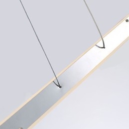 Lampada a sospensione LED moderna contemporanea cromata