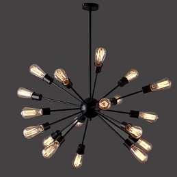 Lampada a sospensione industriale rustica vintage retrò country in metallo nero