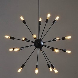 Lampada a sospensione industriale rustica vintage retrò country in metallo nero