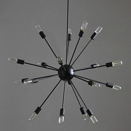 Lampada a sospensione industriale rustica vintage retrò country in metallo nero