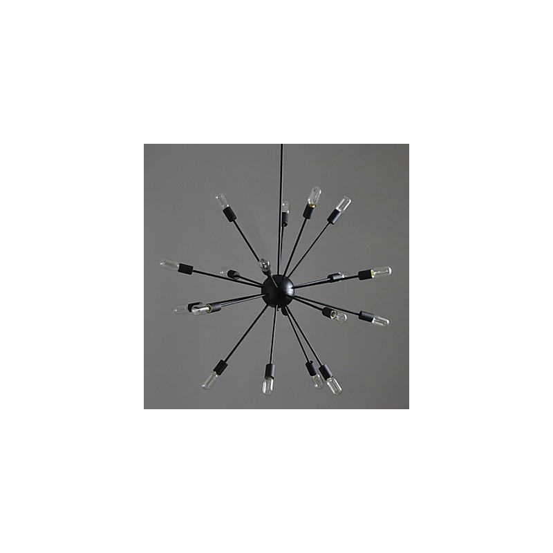Lampada a sospensione industriale rustica vintage retrò country in metallo nero