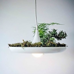 Lampada da terra nordica creativa in alluminio e lanterna per giardino senza base