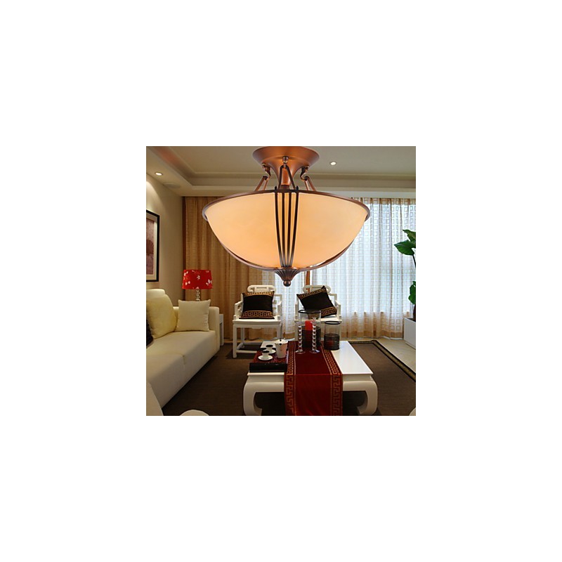 Lampada a sospensione in metallo dipinto stile rustico/vintage mini