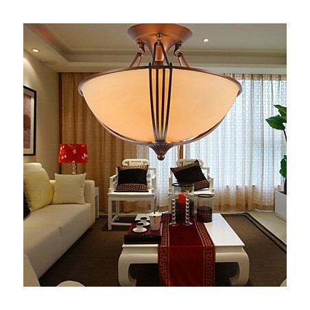 Lampada a sospensione in metallo dipinto stile rustico/vintage mini