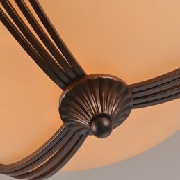 Lampada a sospensione in metallo dipinto stile rustico/vintage mini